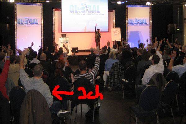Daniel auf dem Internet Marketing Seminar 2010