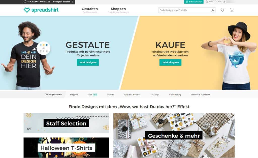 Mit Spreadshirt Geld verdienen