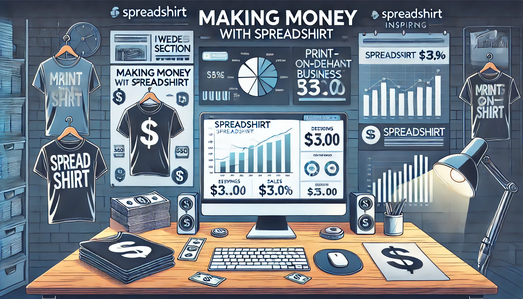 Print on Demand Spreadshirt Geld verdienen