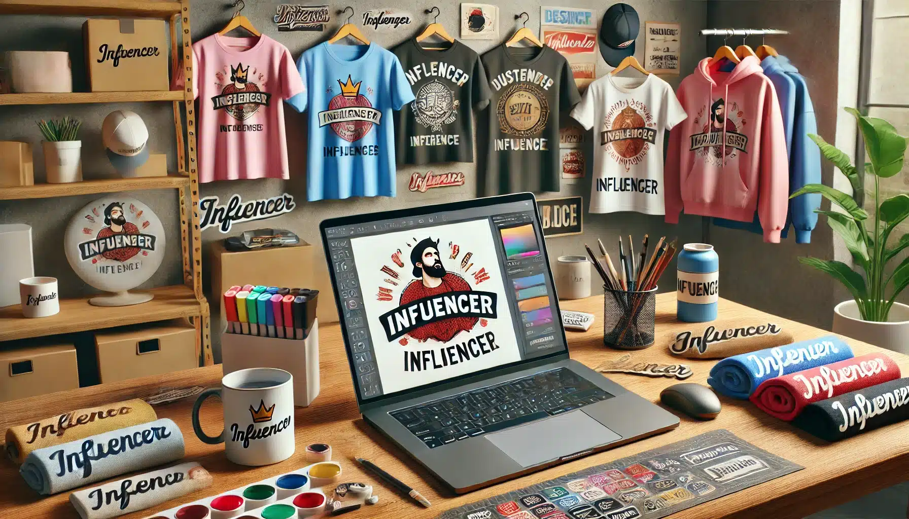 Individuelle Merch-Produkte für Influencer