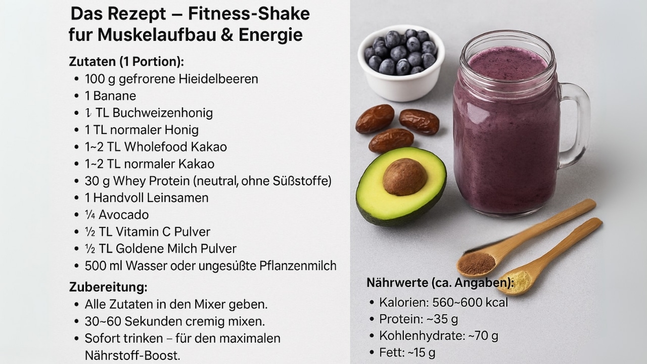 Rezept Fitness Shake selber machen