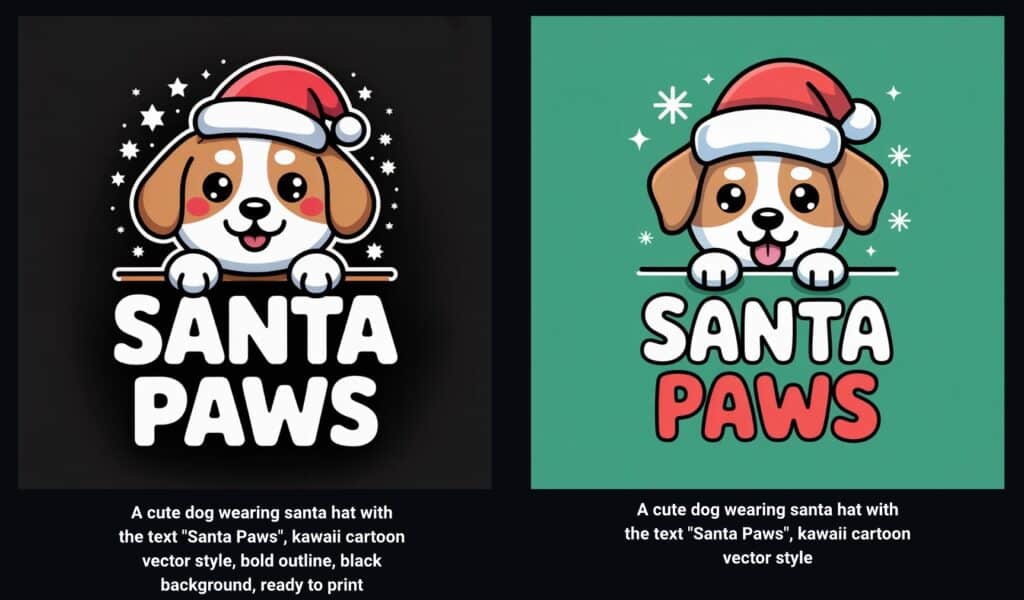 Ideogram Prompt Unterschiede Print on Demand Design