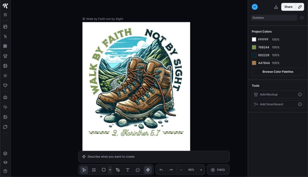 Tshirt Designs erstellen mit Kittl Deutsch: So einfach war es noch nie (Review) 9 Kittl Grafikeditor 2026 mit KI-Prompt, Mockup und Design-Tools